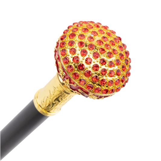 Red Artificial Diamond Ball Decorative Stick PN019
