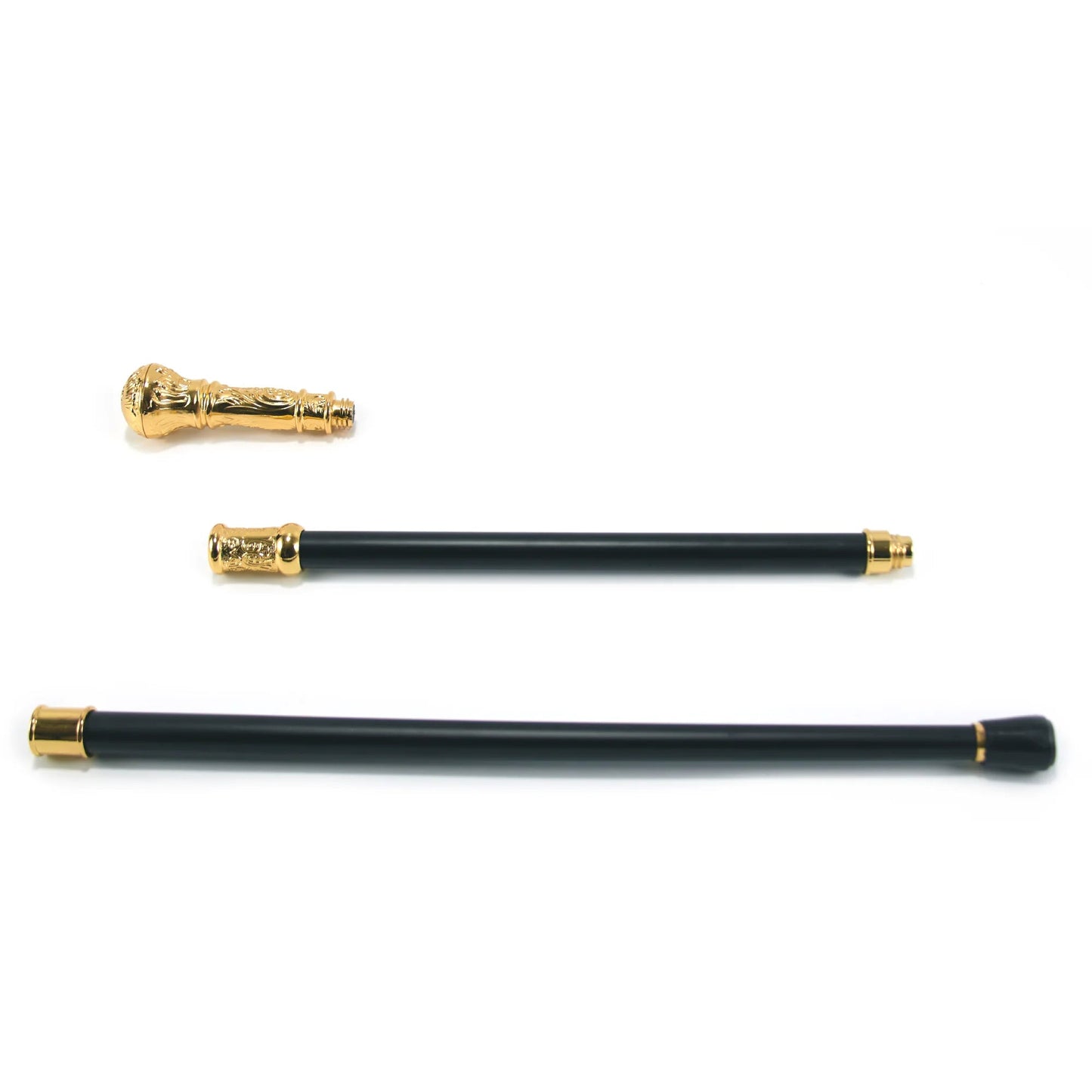 Elegant Golden Round Handle Walking Stick PN023