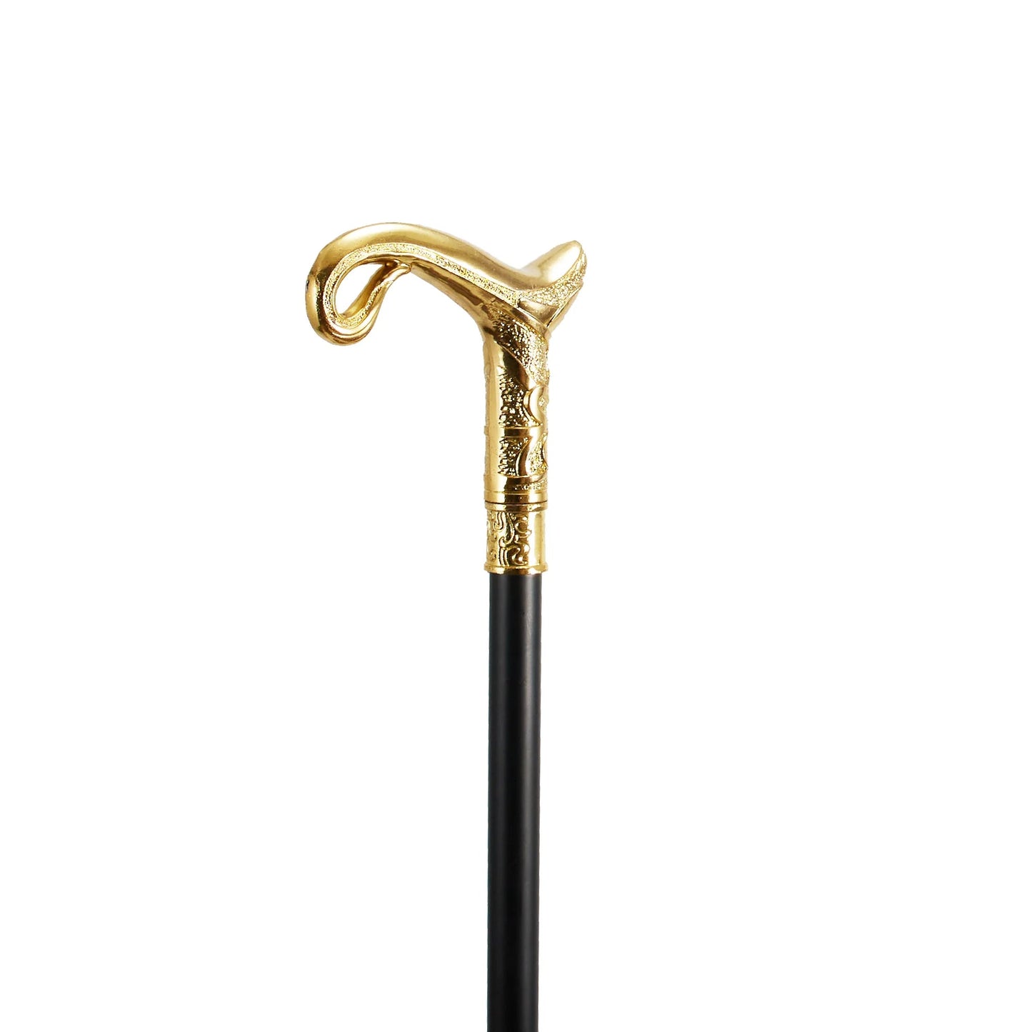 Gold Luxury Curve Line Type  Walking Stick