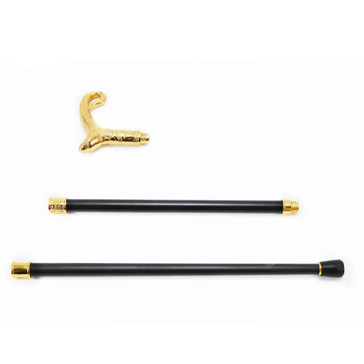 Gold Luxury Curve Line Type  Walking Stick