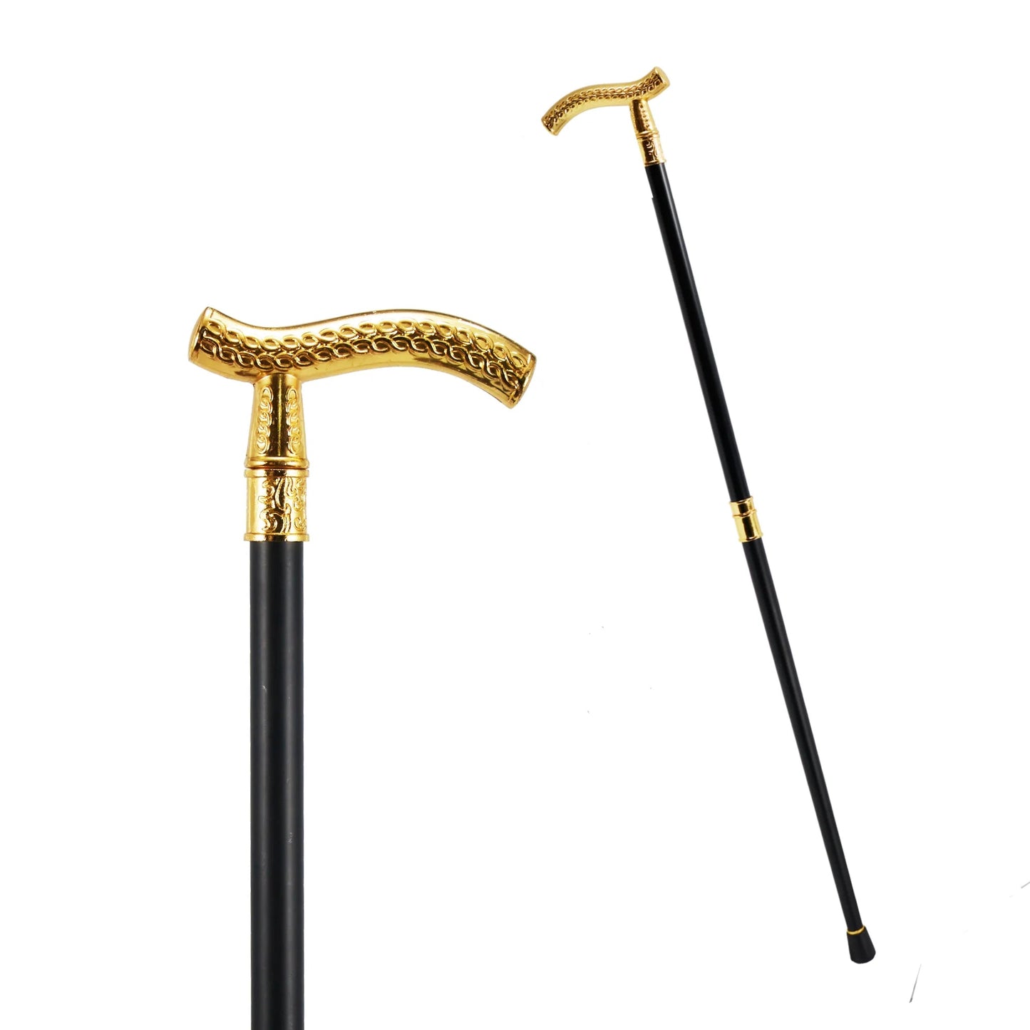 Luxury Gold Flower Wheatear Pattern Walking Stick