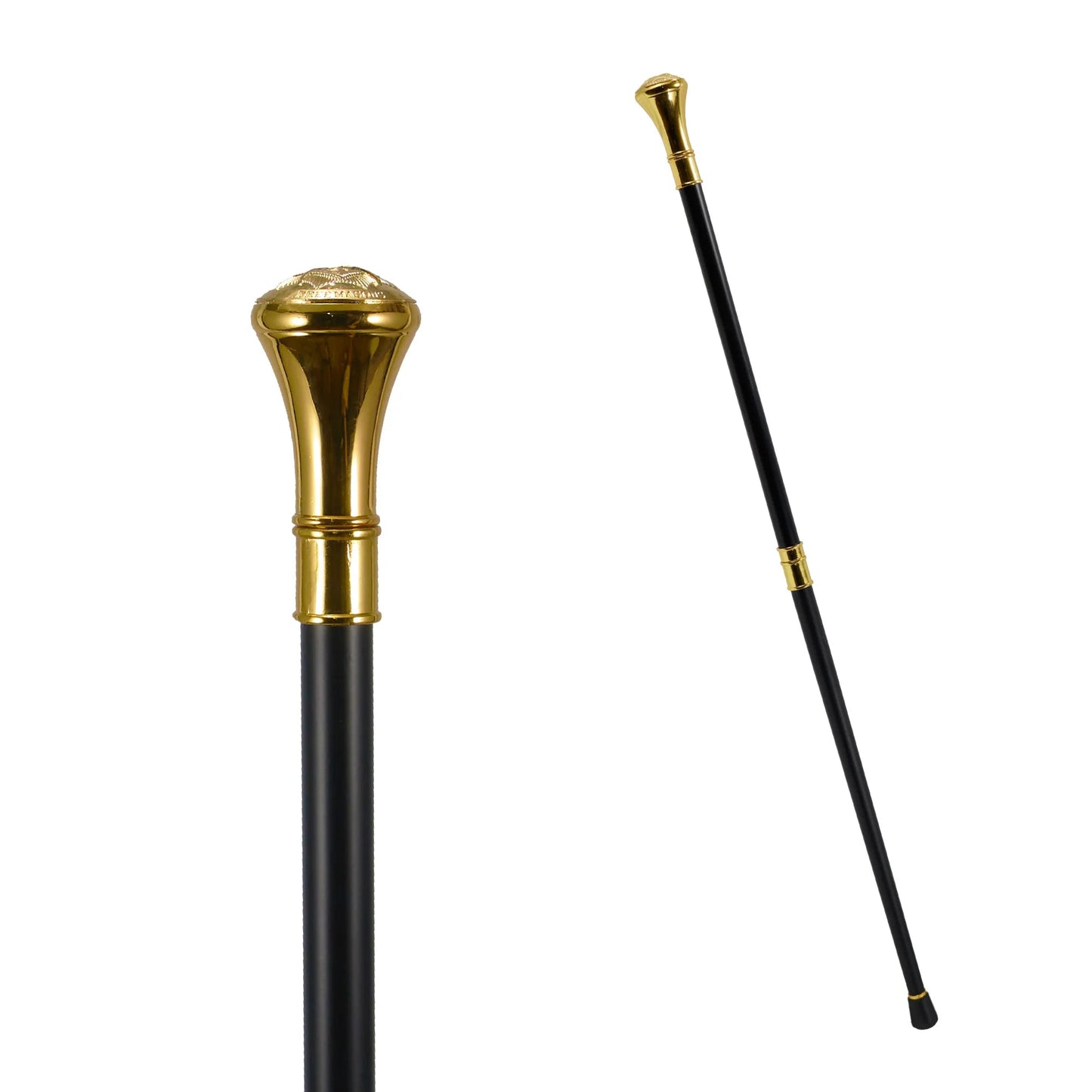 White VG Totem Freemasonry Walking Stick PN020