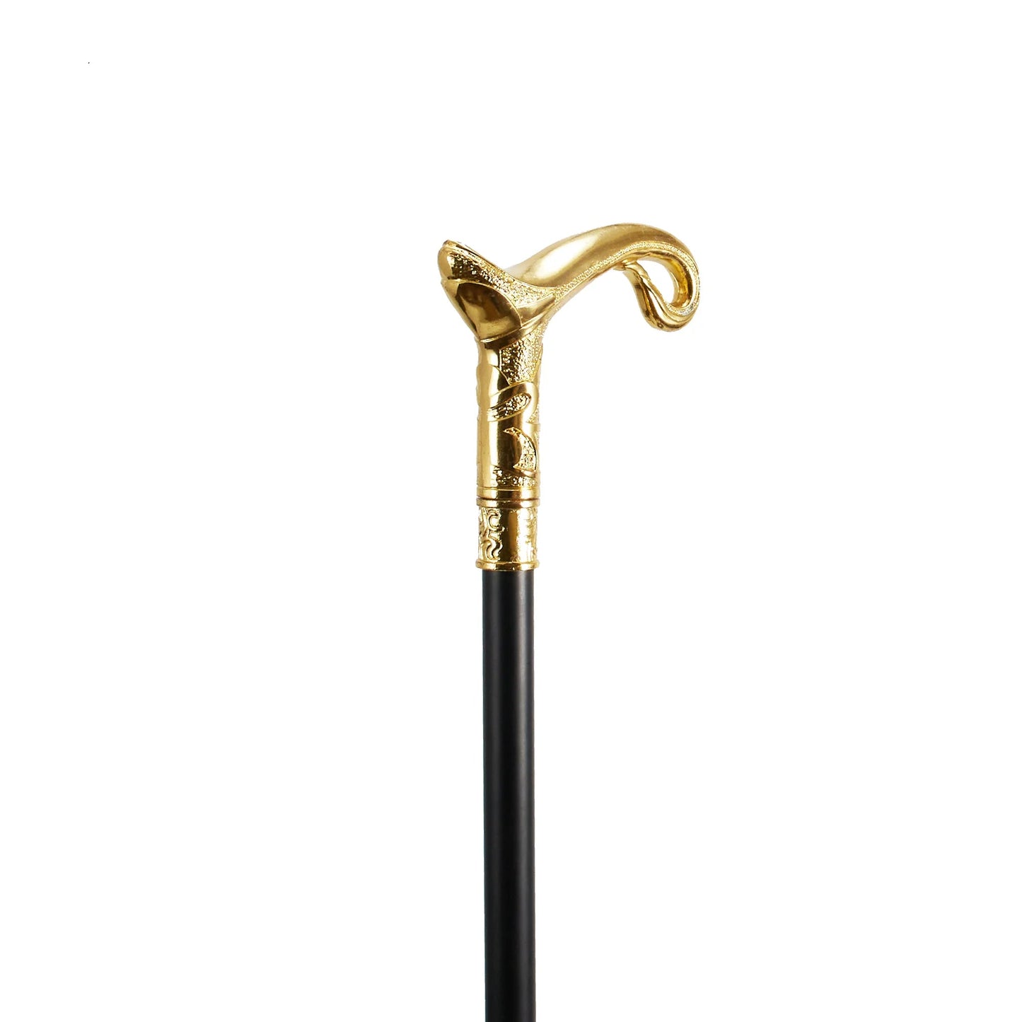 Gold Luxury Curve Line Type  Walking Stick